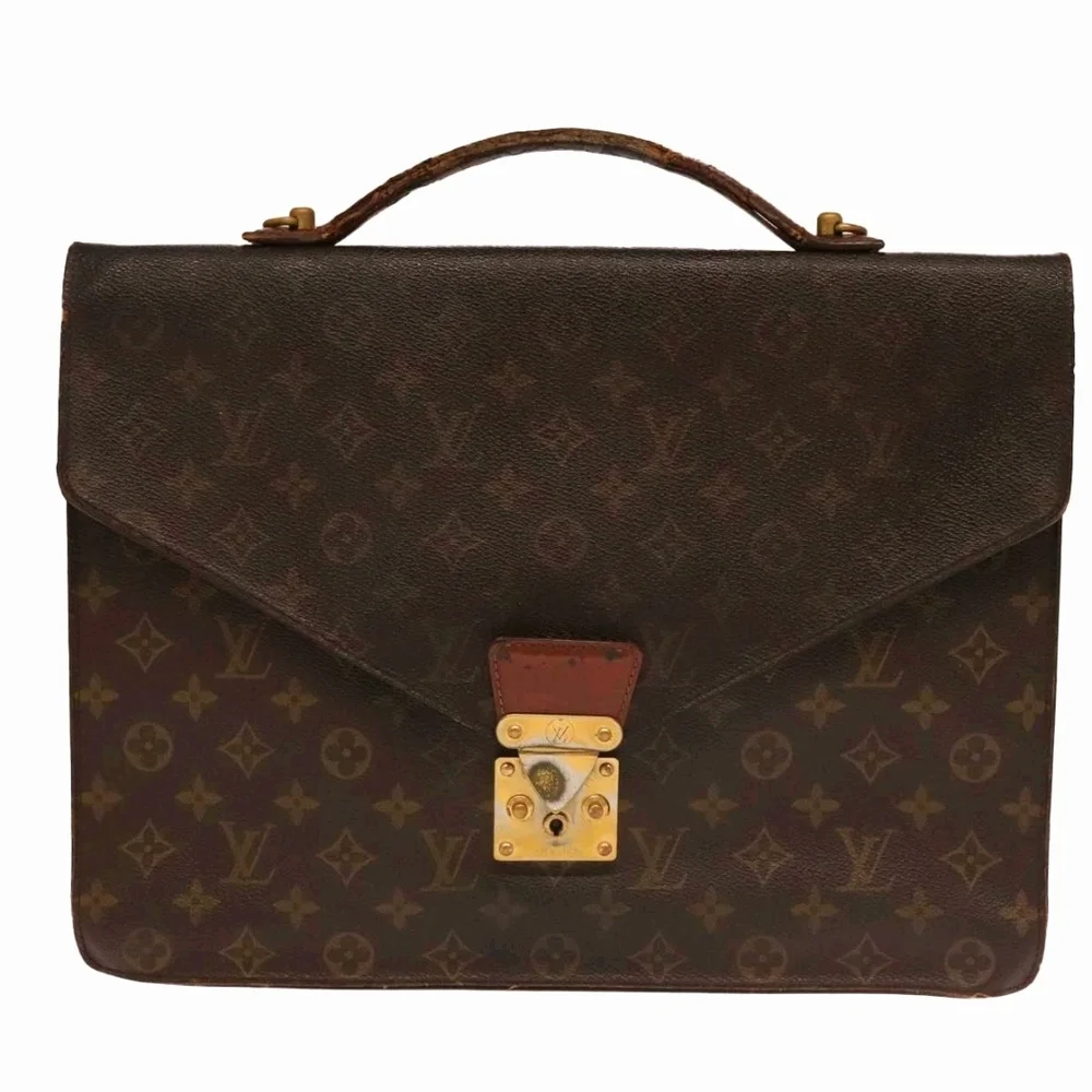 🇮🇹LOUIS VUITTON Monogram Porte Documents Bandouliere Briefcase🤎